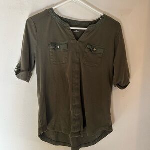 Olive Green Women's Top